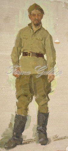 Мужчина в солдатской форме