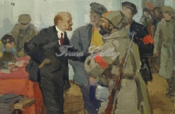 Ленин среди солдат и матросов (эскиз 3)